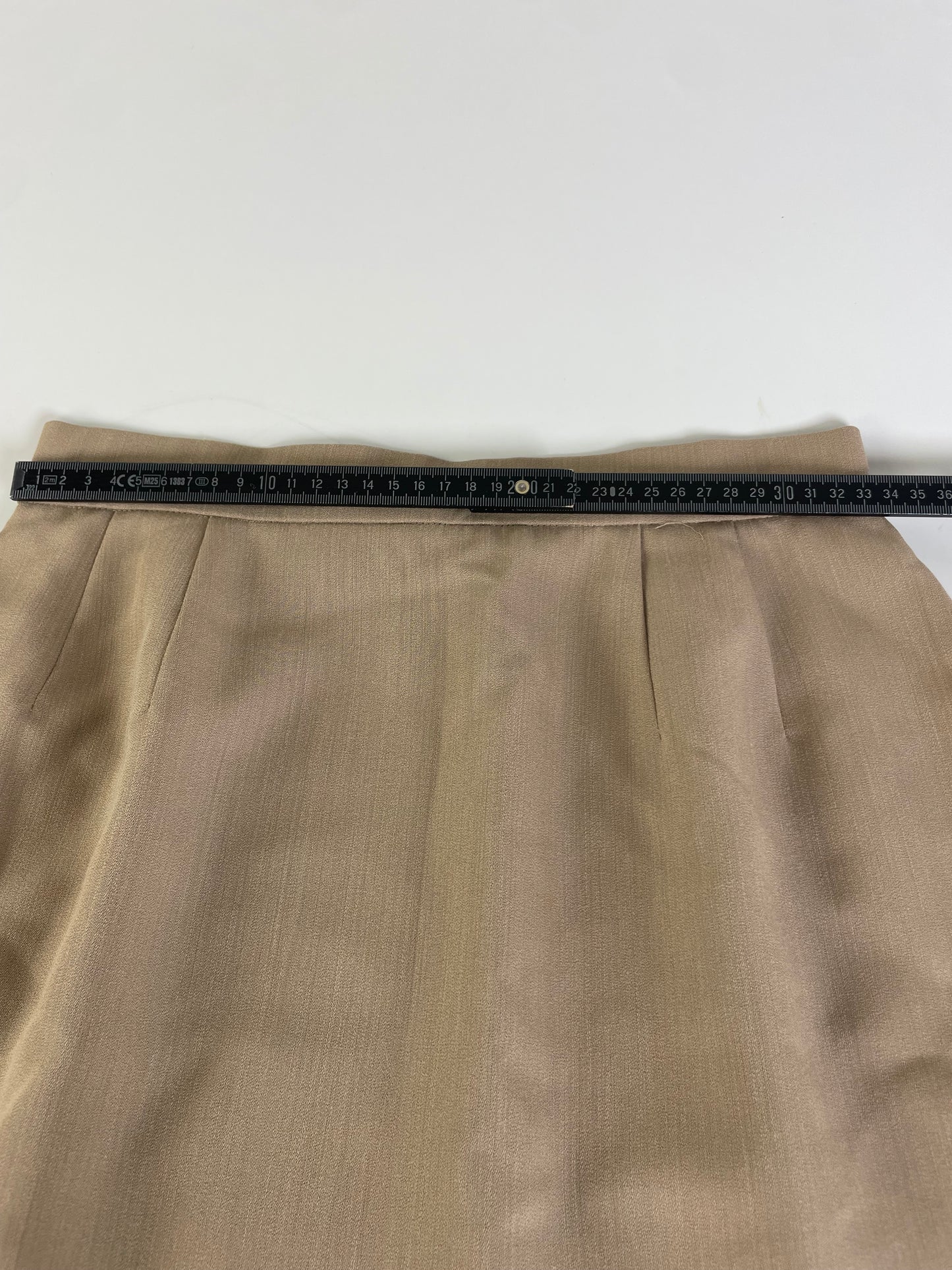 Vintage Chloe Silk Blend Skirt Beige L