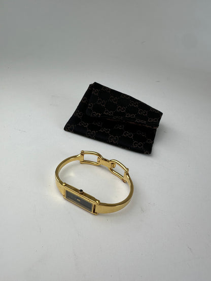Vintage Gucci Gold-Tone Bangle Ladies Watch Model 1500L