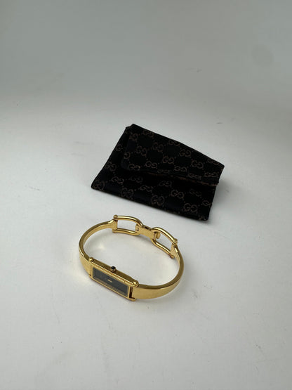 Vintage Gucci Gold-Tone Bangle Ladies Watch Model 1500L