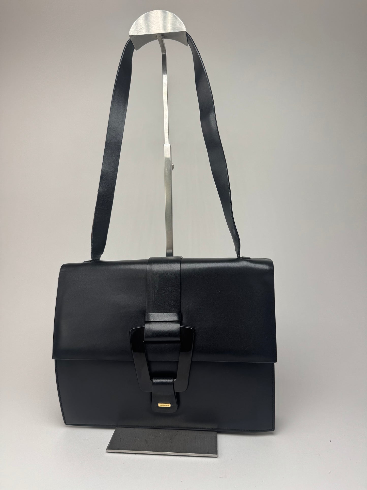 Sac Gucci vintage en cuir noir