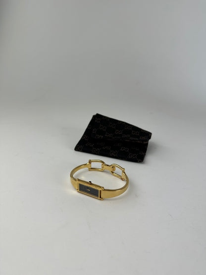 Vintage Gucci Gold-Tone Bangle Ladies Watch Model 1500L