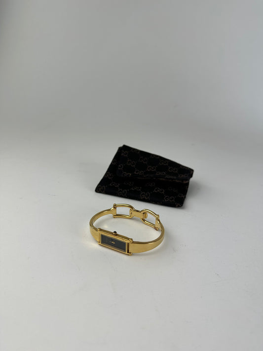 Vintage Gucci Gold-Tone Bangle Ladies Watch Model 1500L