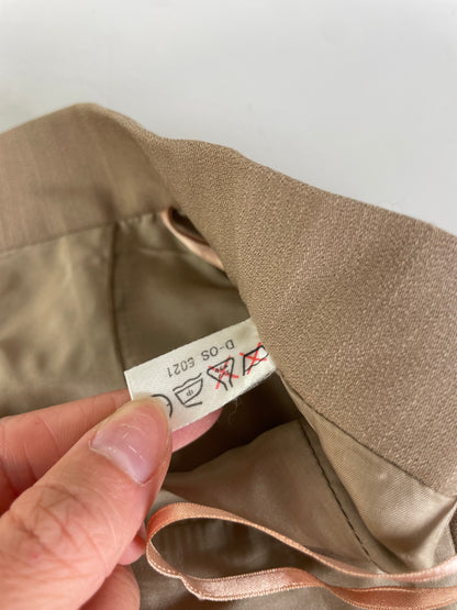 Vintage Chloe Silk Blend Skirt Beige L