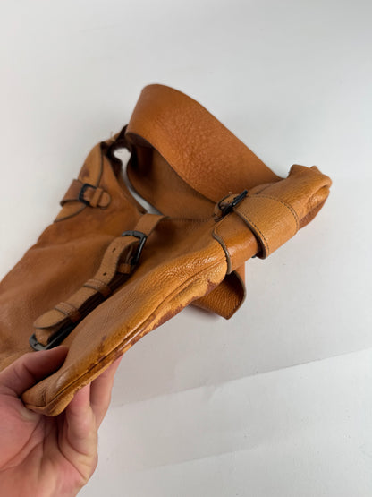 Vintage Marni Leather Shoulder bag Brown Orange