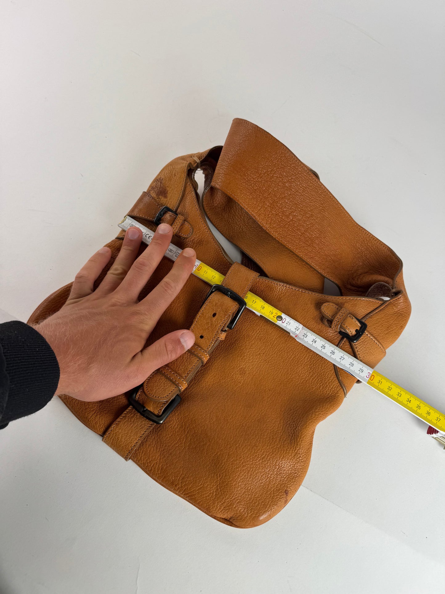 Vintage Marni Leather Shoulder bag Brown Orange