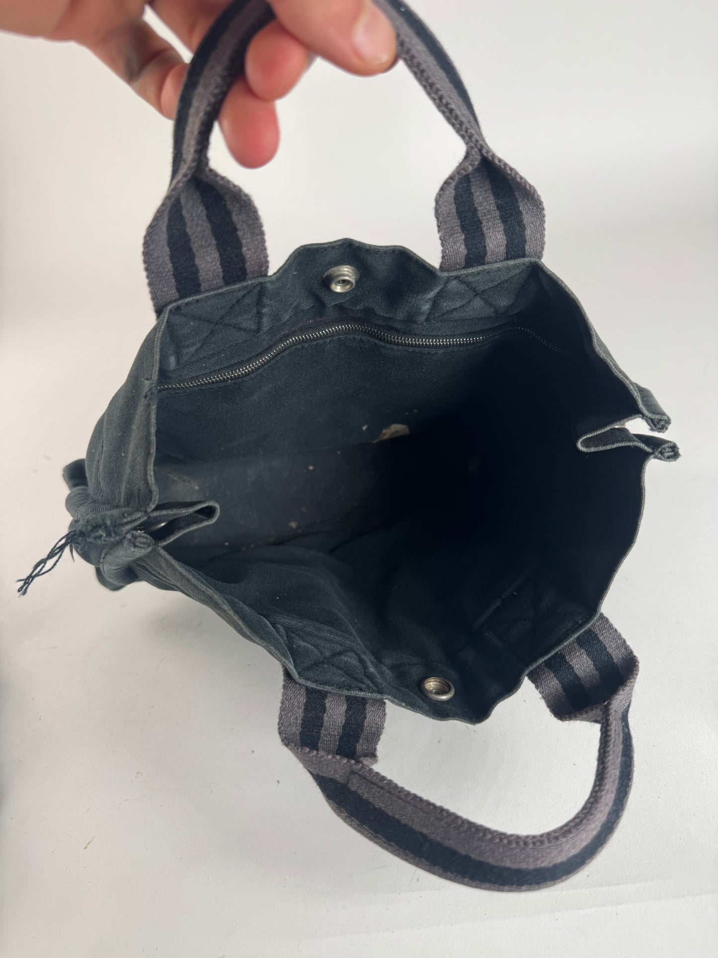 Vintage Hermes Mini Tote Bag black