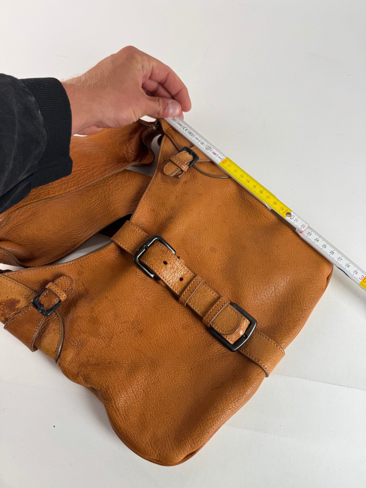 Vintage Marni Leather Shoulder bag Brown Orange