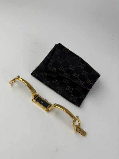 Vintage Gucci Gold-Tone Bangle Ladies Watch Model 1500L