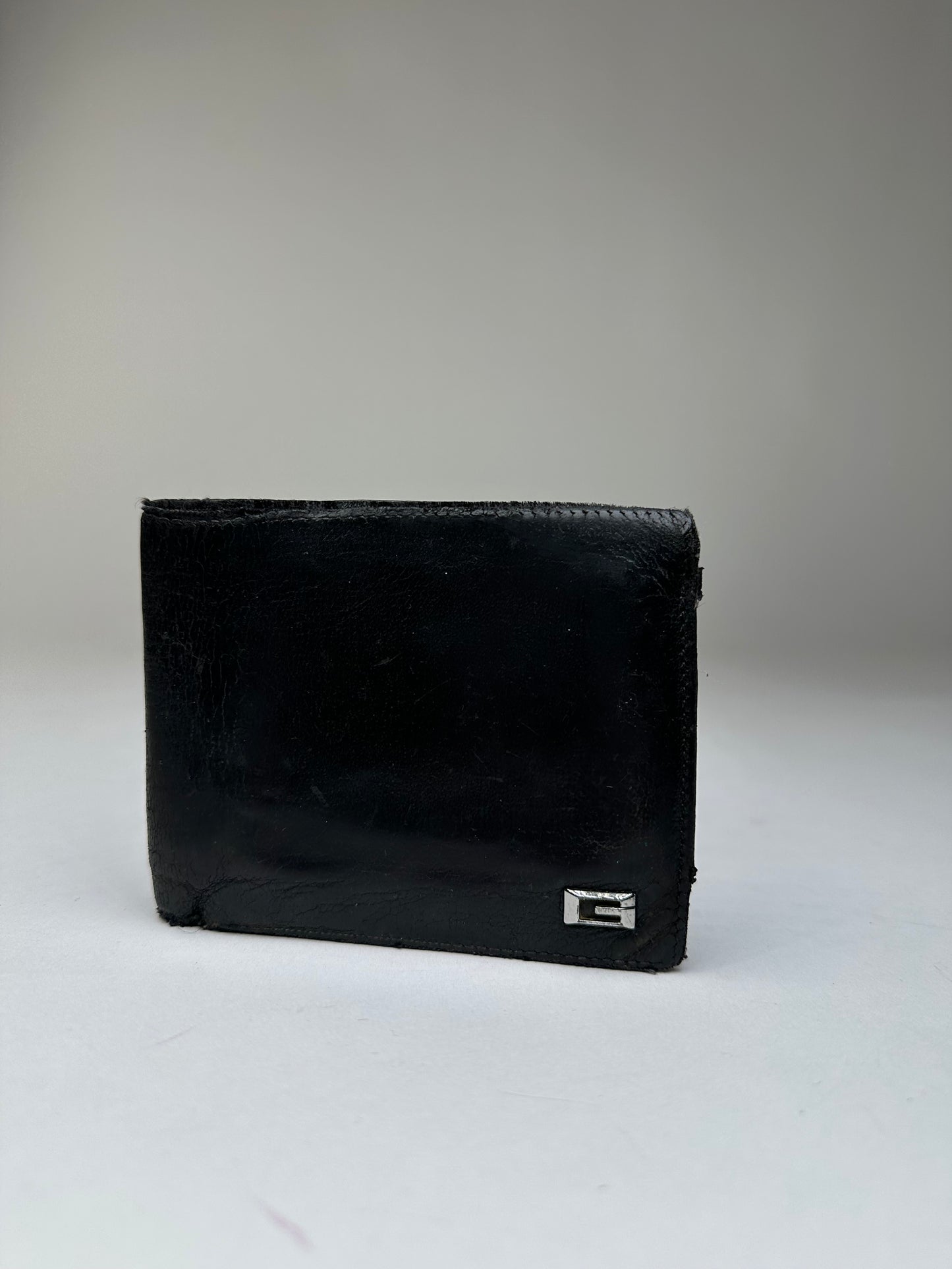 Vintage Gucci Leather Bifold Wallet Black