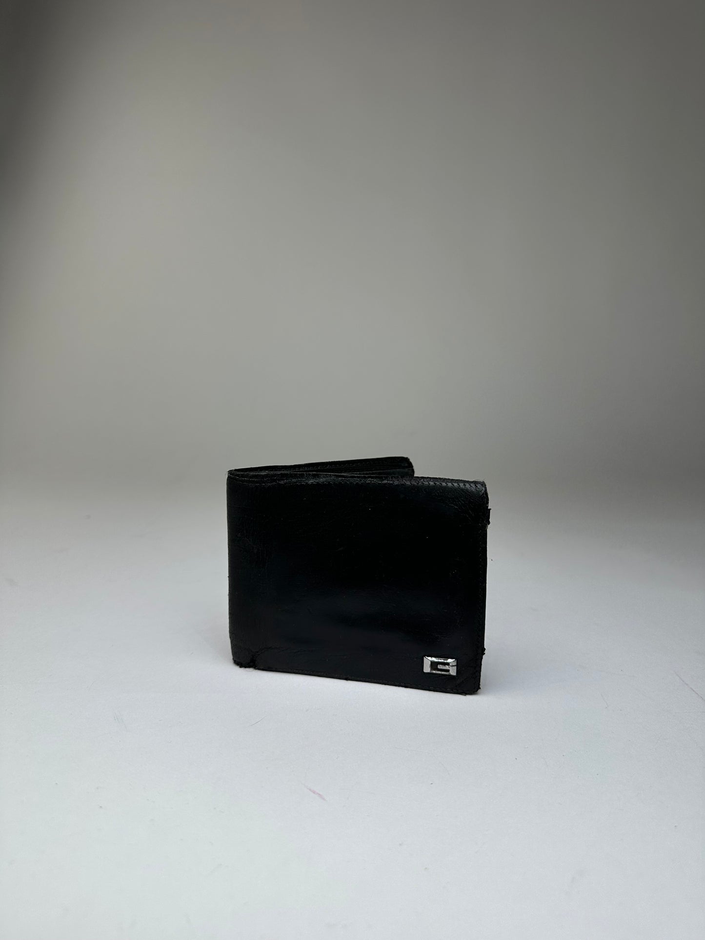 Vintage Gucci Leather Bifold Wallet Black
