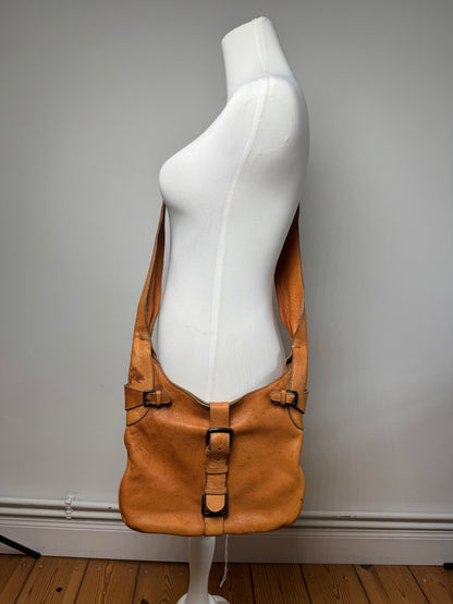 Vintage Marni Leather Shoulder bag Brown Orange