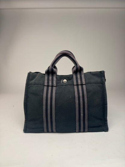Vintage Hermes Mini Tote Bag black