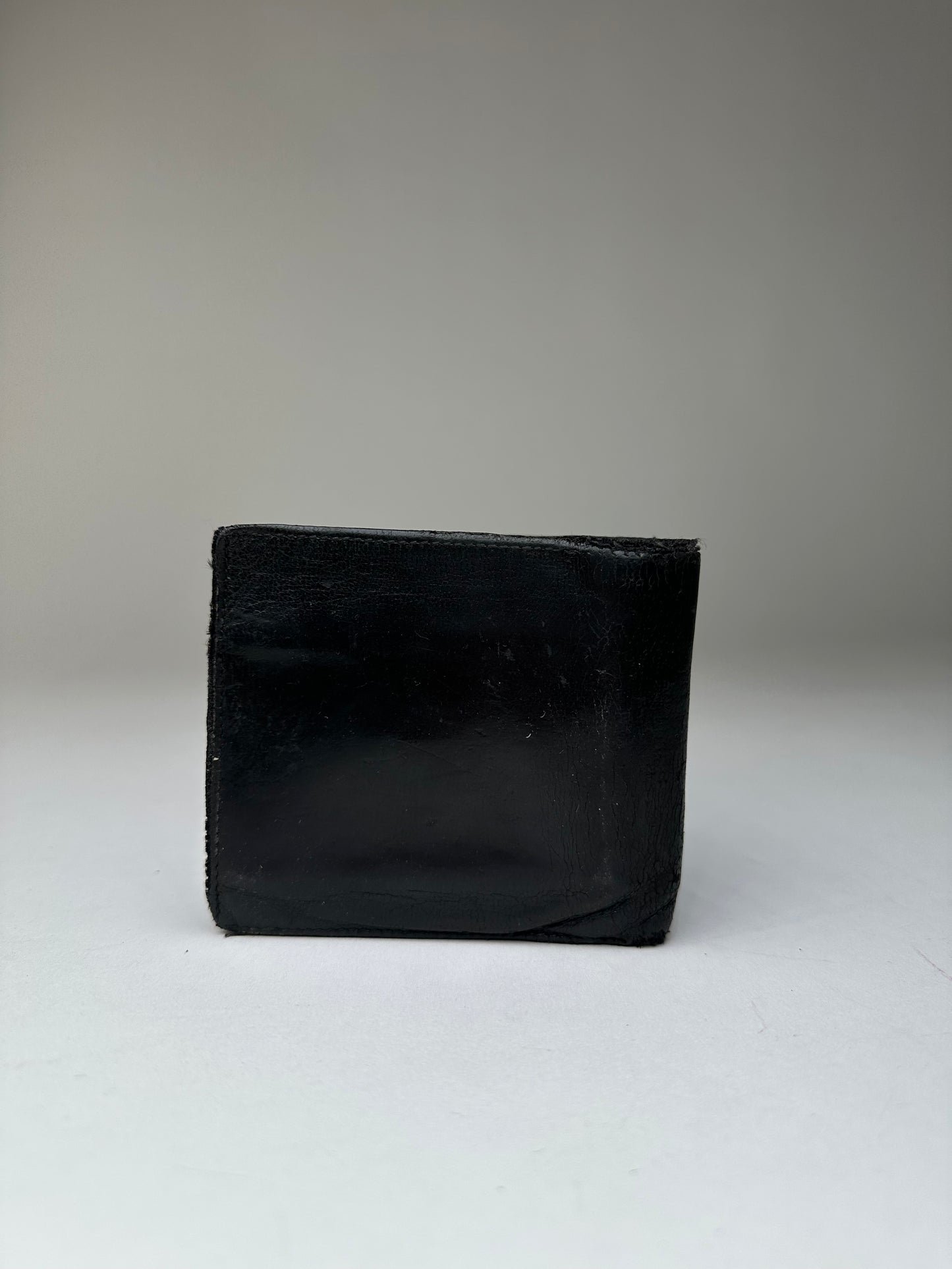 Vintage Gucci Leather Bifold Wallet Black