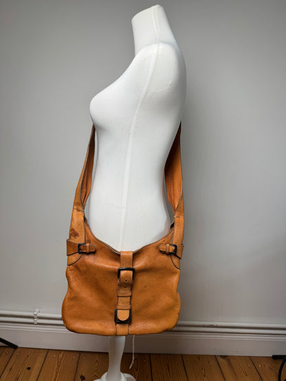 Vintage Marni Leather Shoulder bag Brown Orange