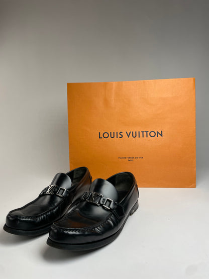 Vintage Louis Vuitton Leather Loafer Black
