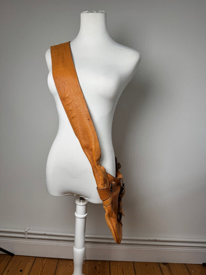 Vintage Marni Leather Shoulder bag Brown Orange