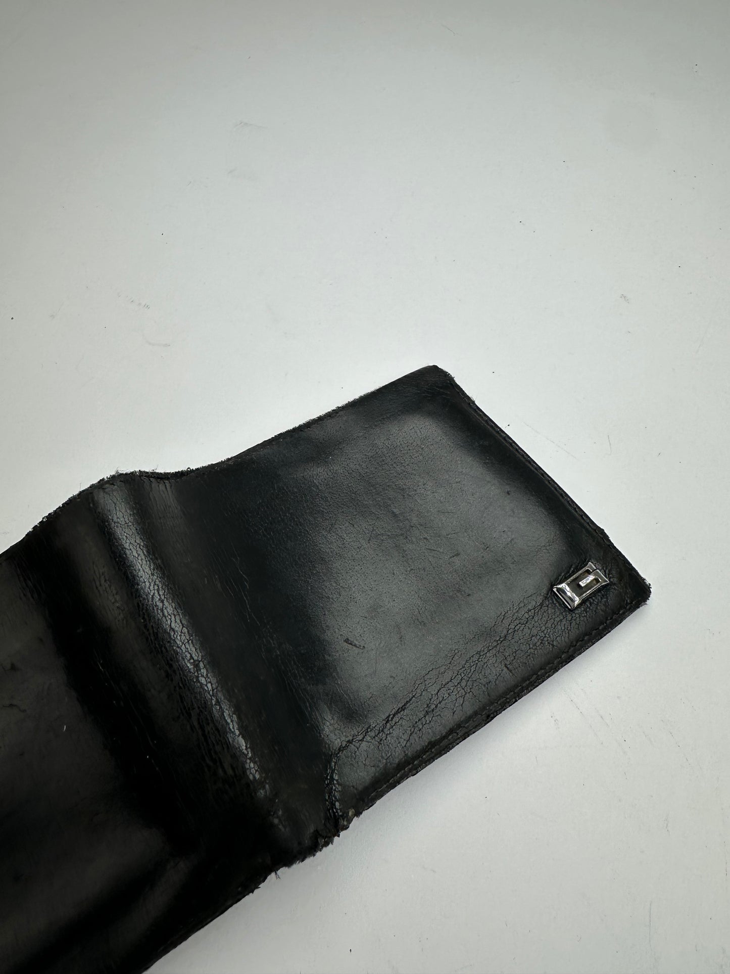 Vintage Gucci Leather Bifold Wallet Black
