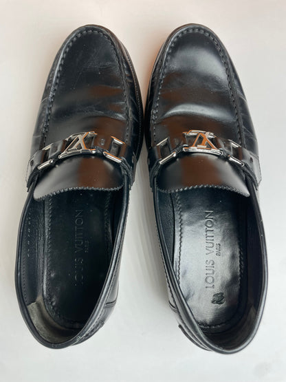Vintage Louis Vuitton Leather Loafer Black