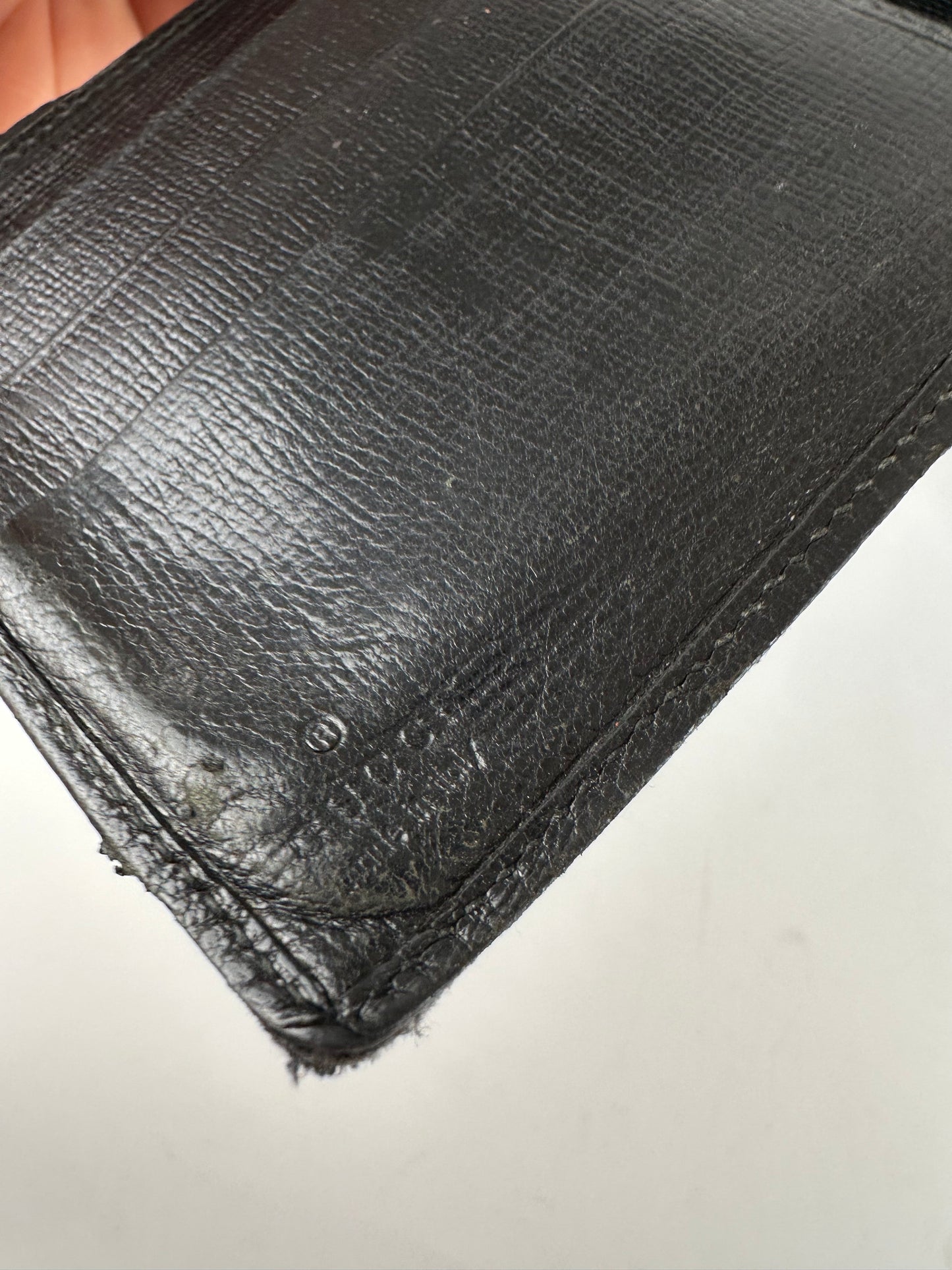 Vintage Gucci Leather Bifold Wallet Black