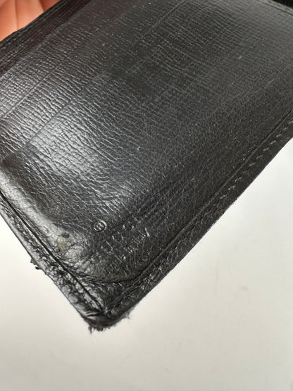 Vintage Gucci Leather Bifold Wallet Black