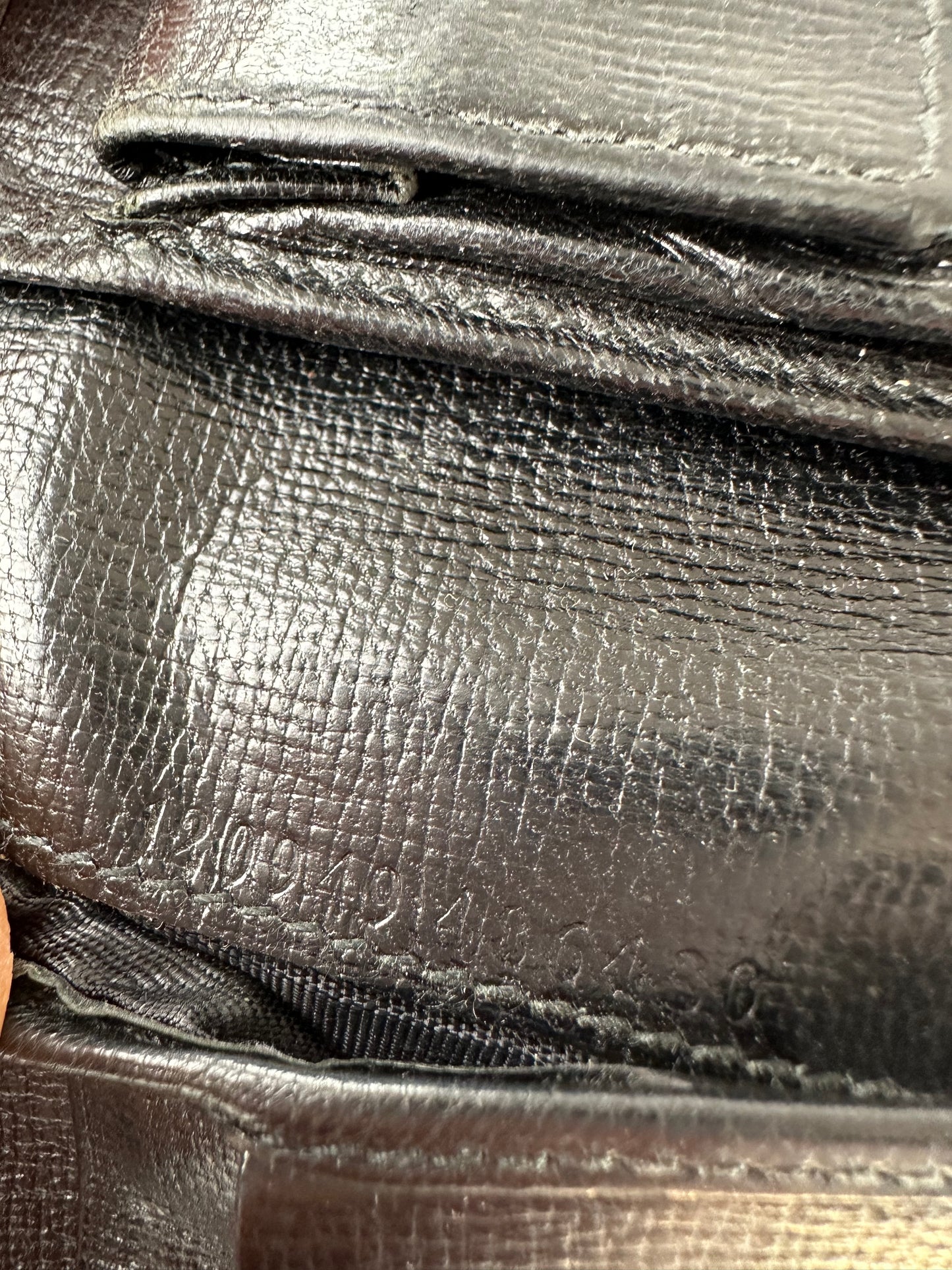 Vintage Gucci Leather Bifold Wallet Black