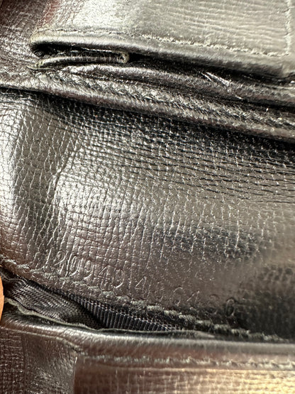 Vintage Gucci Leather Bifold Wallet Black