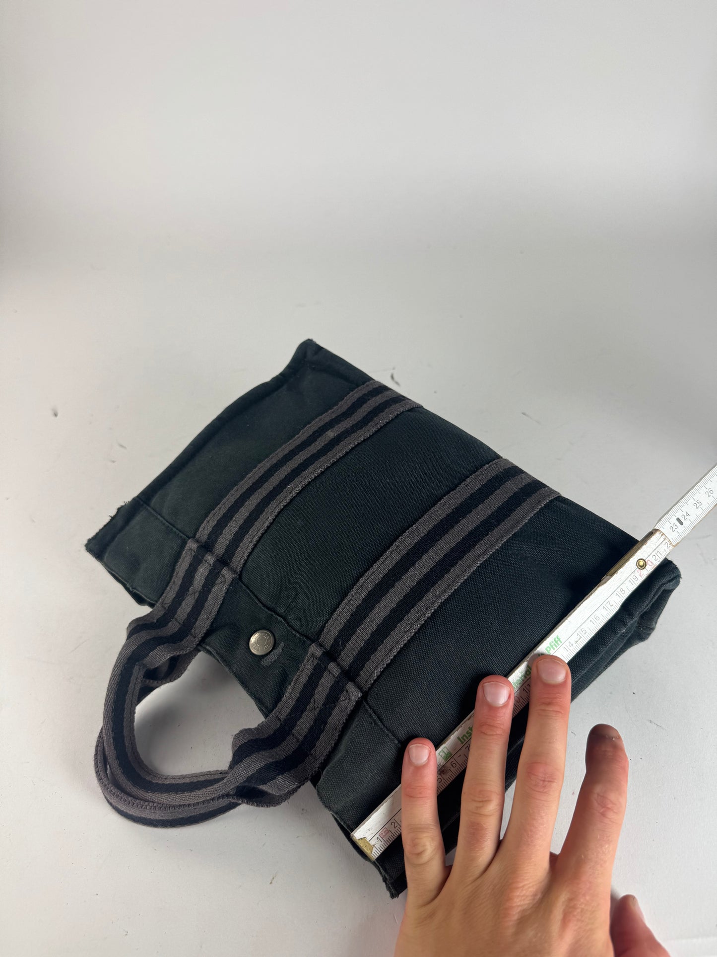 Vintage Hermes Mini Tote Bag black