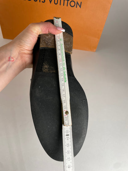 Vintage Louis Vuitton Leather Loafer Black