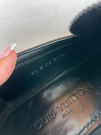 Vintage Louis Vuitton Leather Loafer Black