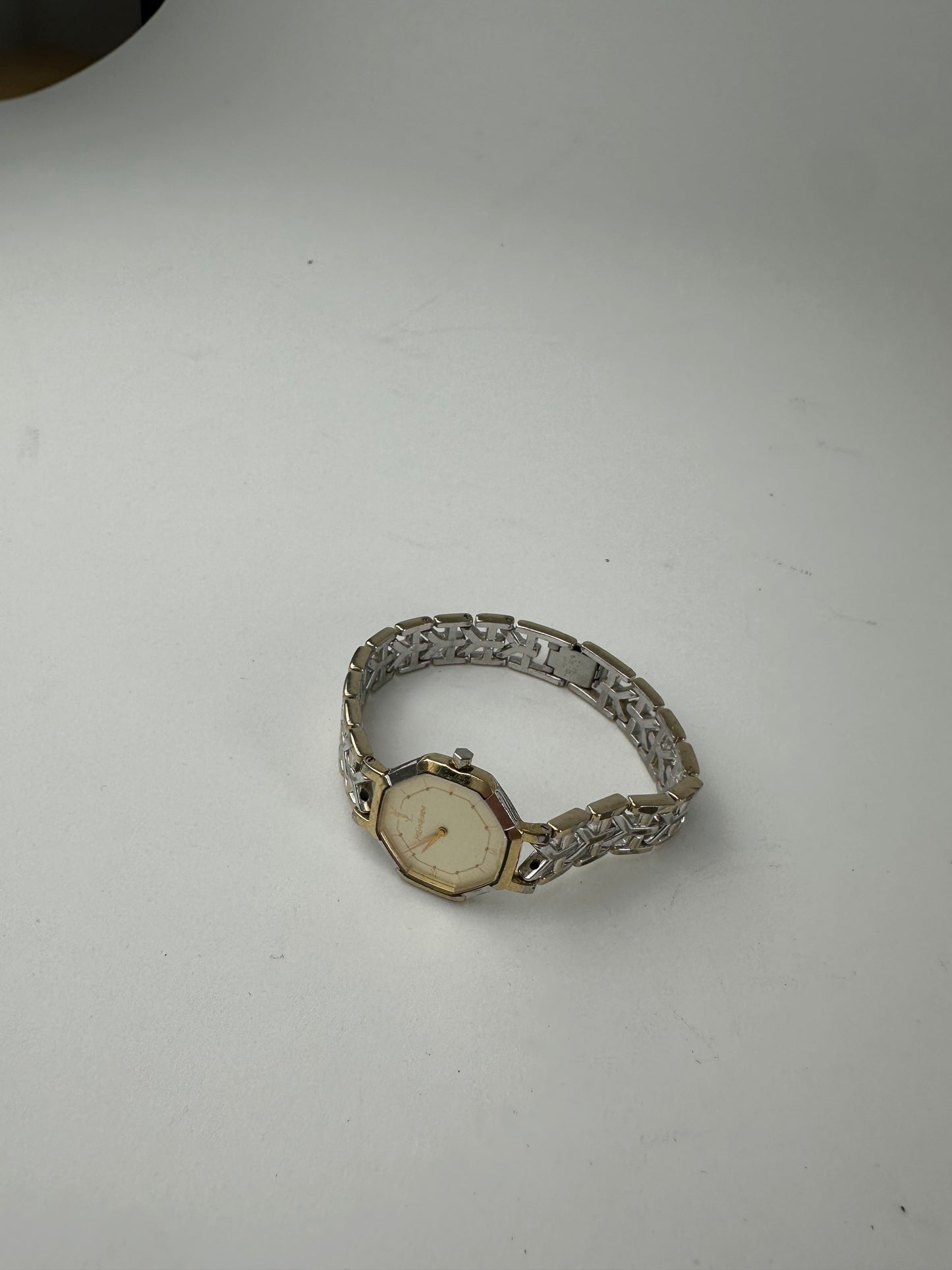 Vintage Yves Saint Laurent Two-Tone Octagonal Ladies Watch