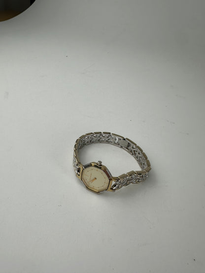 Vintage Yves Saint Laurent Two-Tone Octagonal Ladies Watch