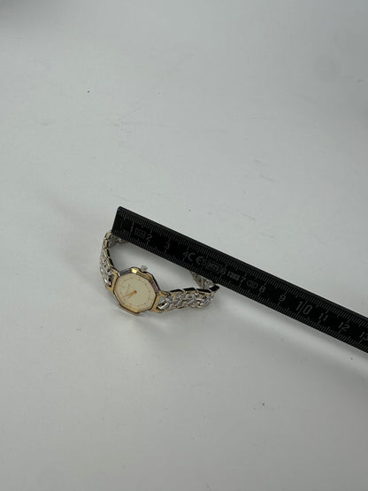 Vintage Yves Saint Laurent Two-Tone Octagonal Ladies Watch