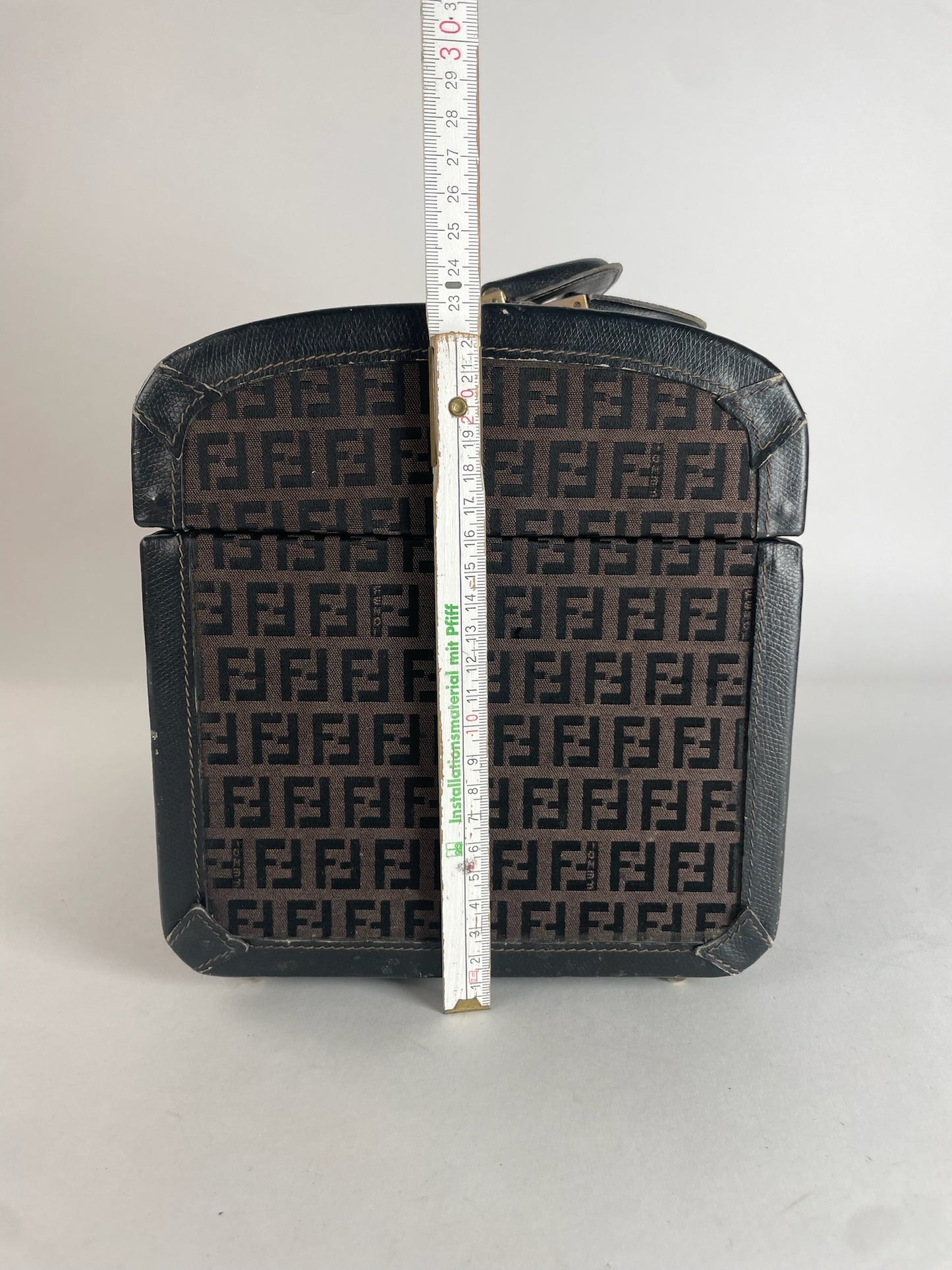 Vintage Fendi Roma Travel Case FF Monogram Brown