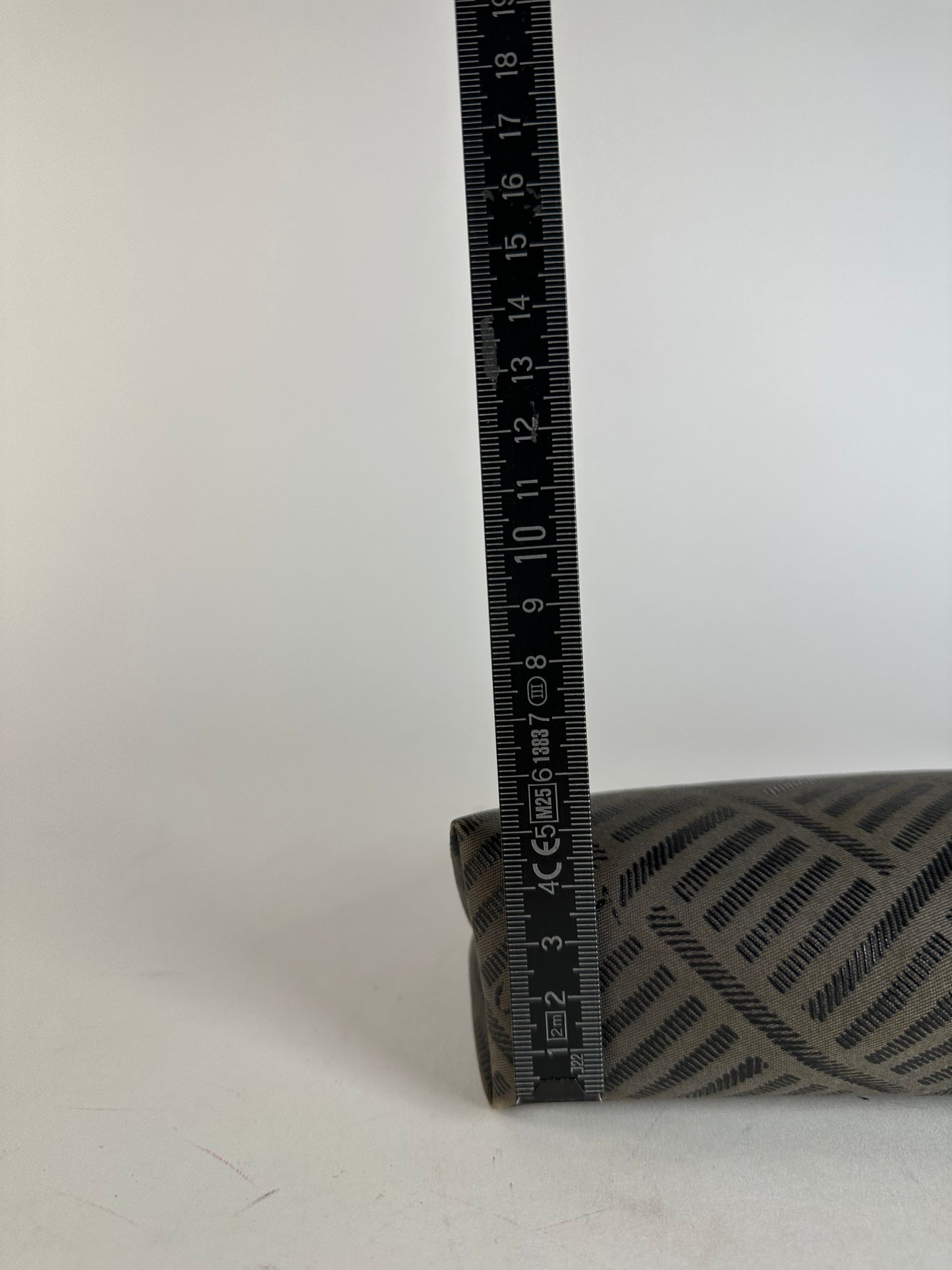 Vintage Givenchy Canvas Shoulder Bag Black Grey