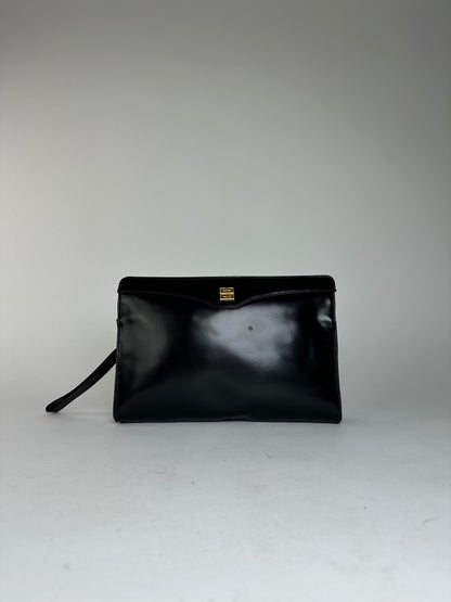 Vintage Givenchy Leather Clutch Black