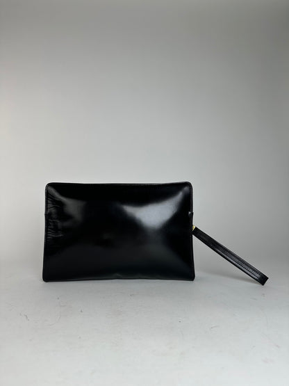 Vintage Givenchy Leather Clutch Black