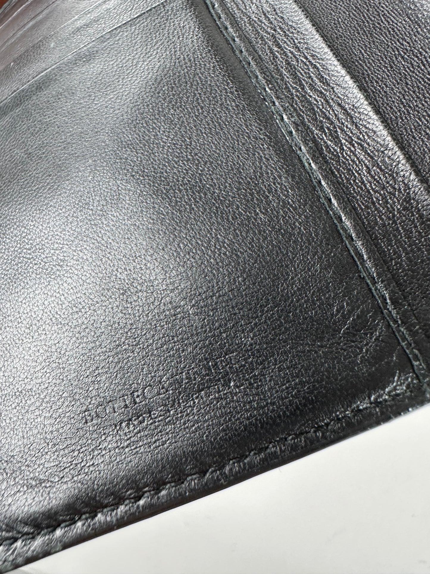Vintage Bottega Veneta Woven Raffia Bifold Wallet Natural