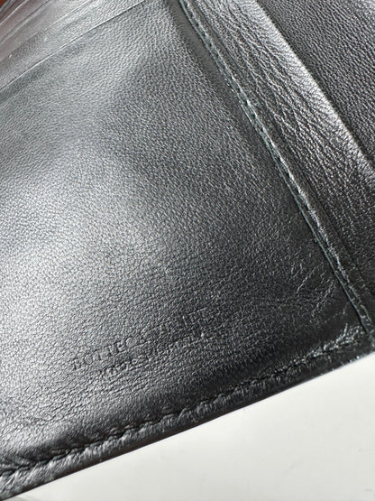 Vintage Bottega Veneta Woven Raffia Bifold Wallet Natural
