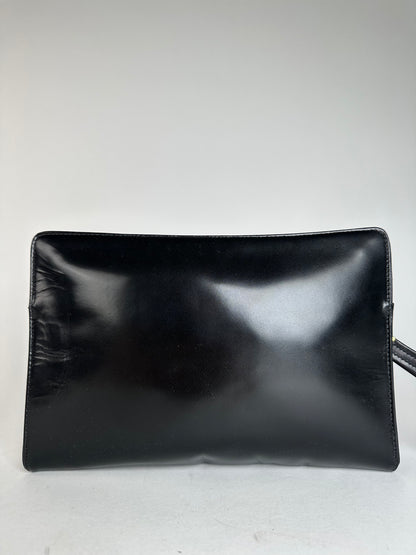 Vintage Givenchy Leather Clutch Black