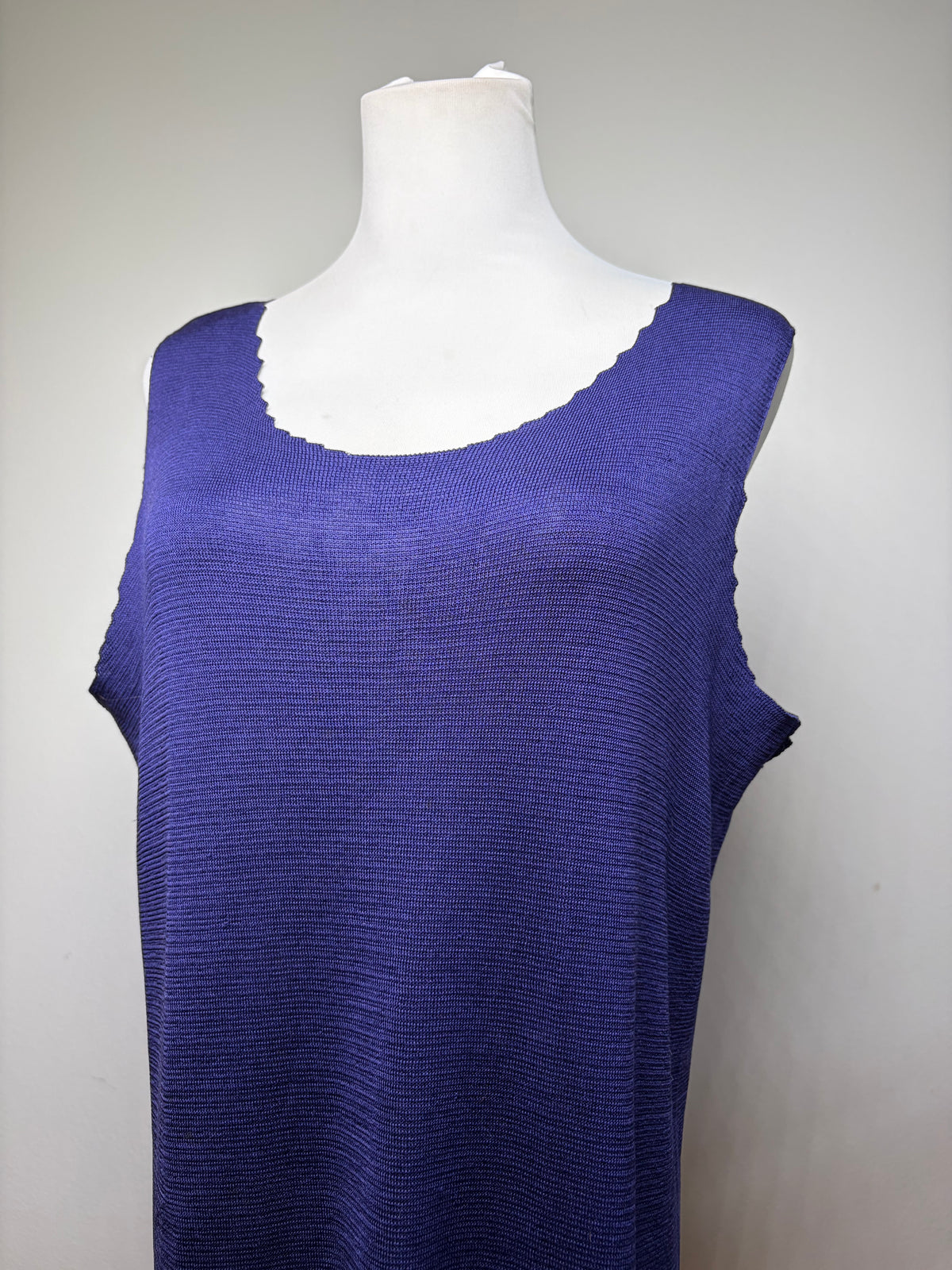 Vintage Issey Miyake Sleeveless Dress Purple S