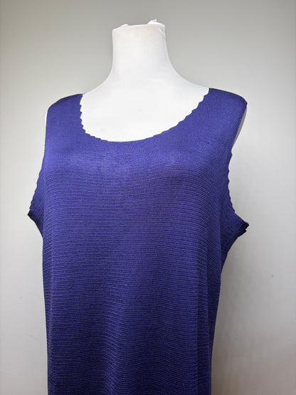 Vintage Issey Miyake Sleeveless Dress Purple S