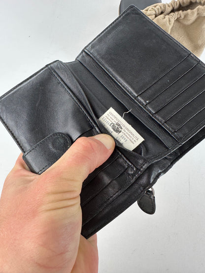 Vintage Bottega Veneta Woven Raffia Bifold Wallet Natural