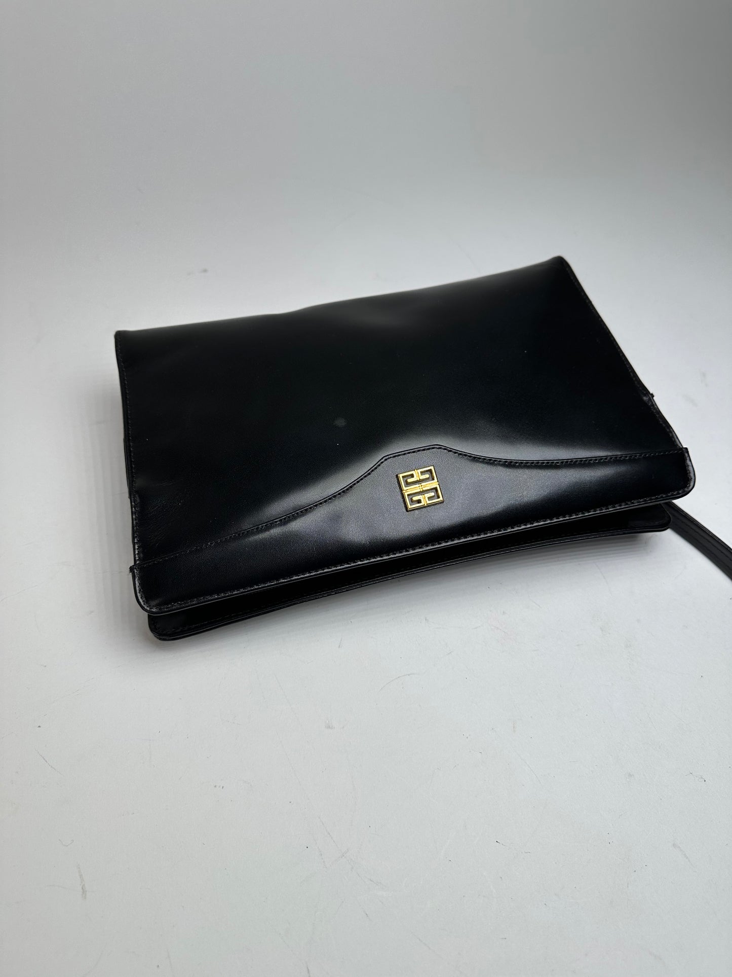Vintage Givenchy Leather Clutch Black