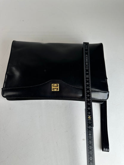 Vintage Givenchy Leather Clutch Black