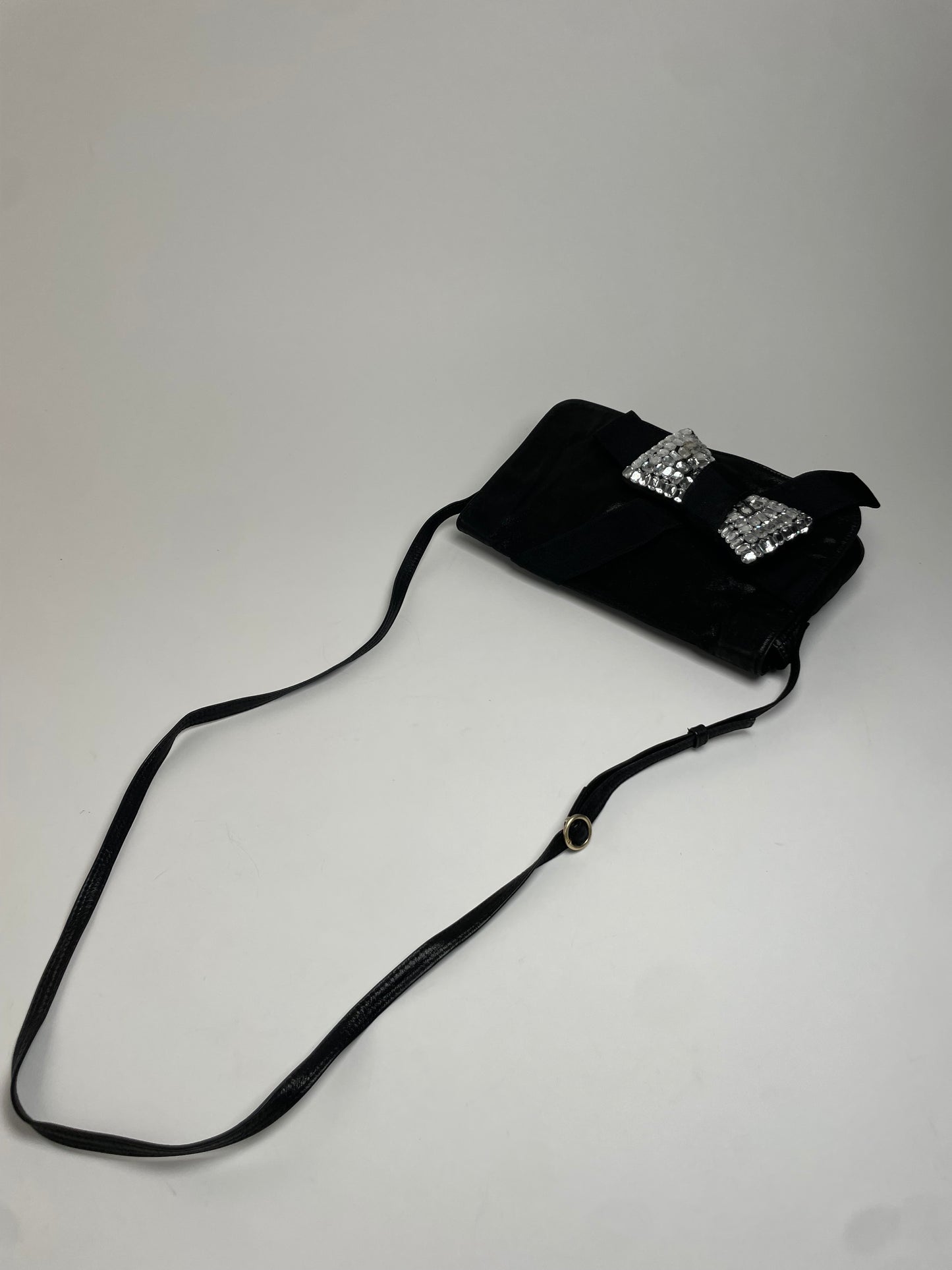 Vintage Chloe Ribbon Leather shoulder bag Black