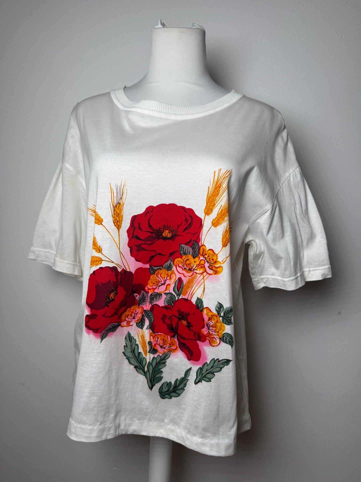 Vintage Dior Floral Women’s T-Shirt L