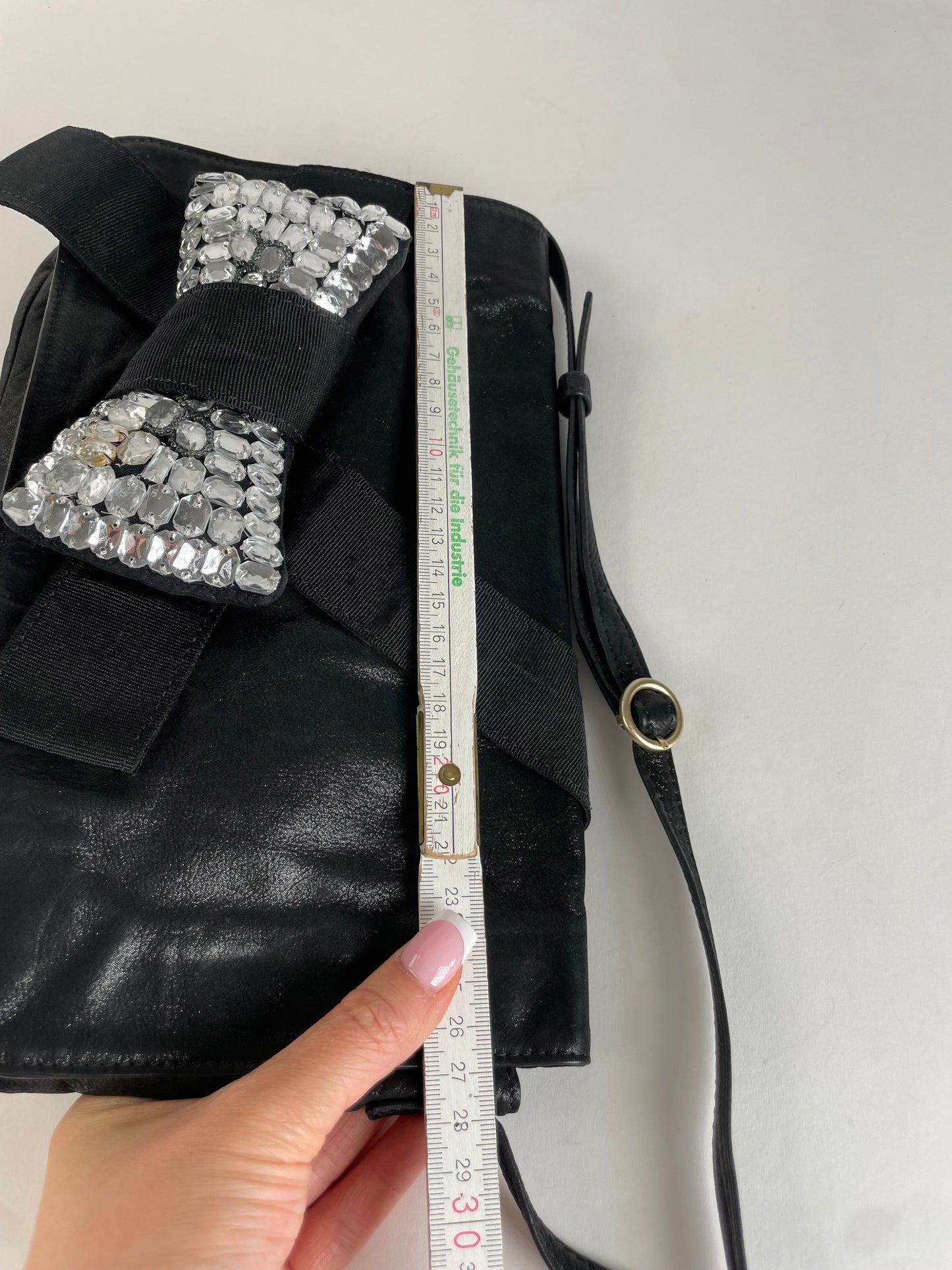 Vintage Chloe Ribbon Leather shoulder bag Black