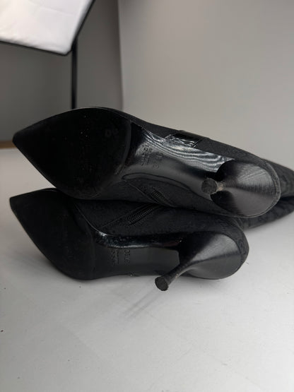 Vintage Gucci Monogram Heeled Boots 37,5