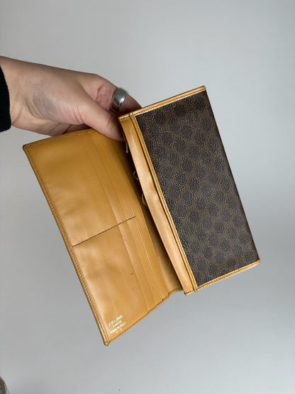 Vintage Celine Paris leather monogram Card Holder