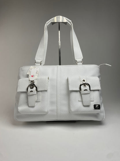 Vintage Courreges Leather Handbag White new with Tag